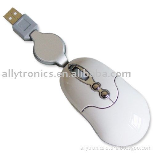 White Mini Optical Mice with page up, page down functions